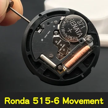 Верхние части, кварцевый часовой механизм Ronda 515-6 с батареей Renata 371, механизм One Jewels, быстрая замена колес