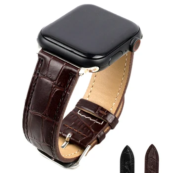 Кожаный Ремешок для Часов Apple Watch Band 44 мм 40 мм 42 мм 38 мм Series 6 5 4 3 2 1 SE iwatch Band Высококачественный Ремешок Для Часов Браслет