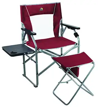 Кресло директора с пуфиком, корица Сверхлегкий походный стул Складной походный стул Пляжный стул складной сверхлегкий