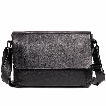 Модная универсальная мужская кожаная сумка через плечо, женская повседневная сумка-мессенджер из коровьей кожи, сумка для iPad